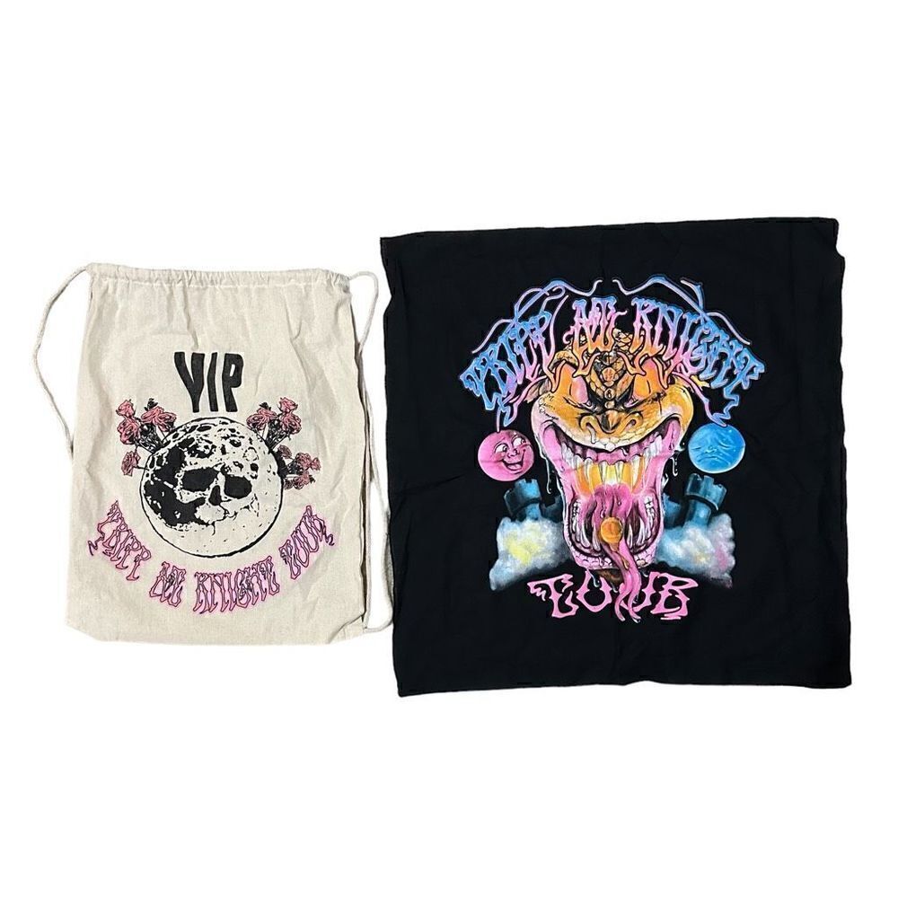 Trippie Redd VIP Drawstring Bag & Bandana Set,Tripp At Knight Tour Concert Merch